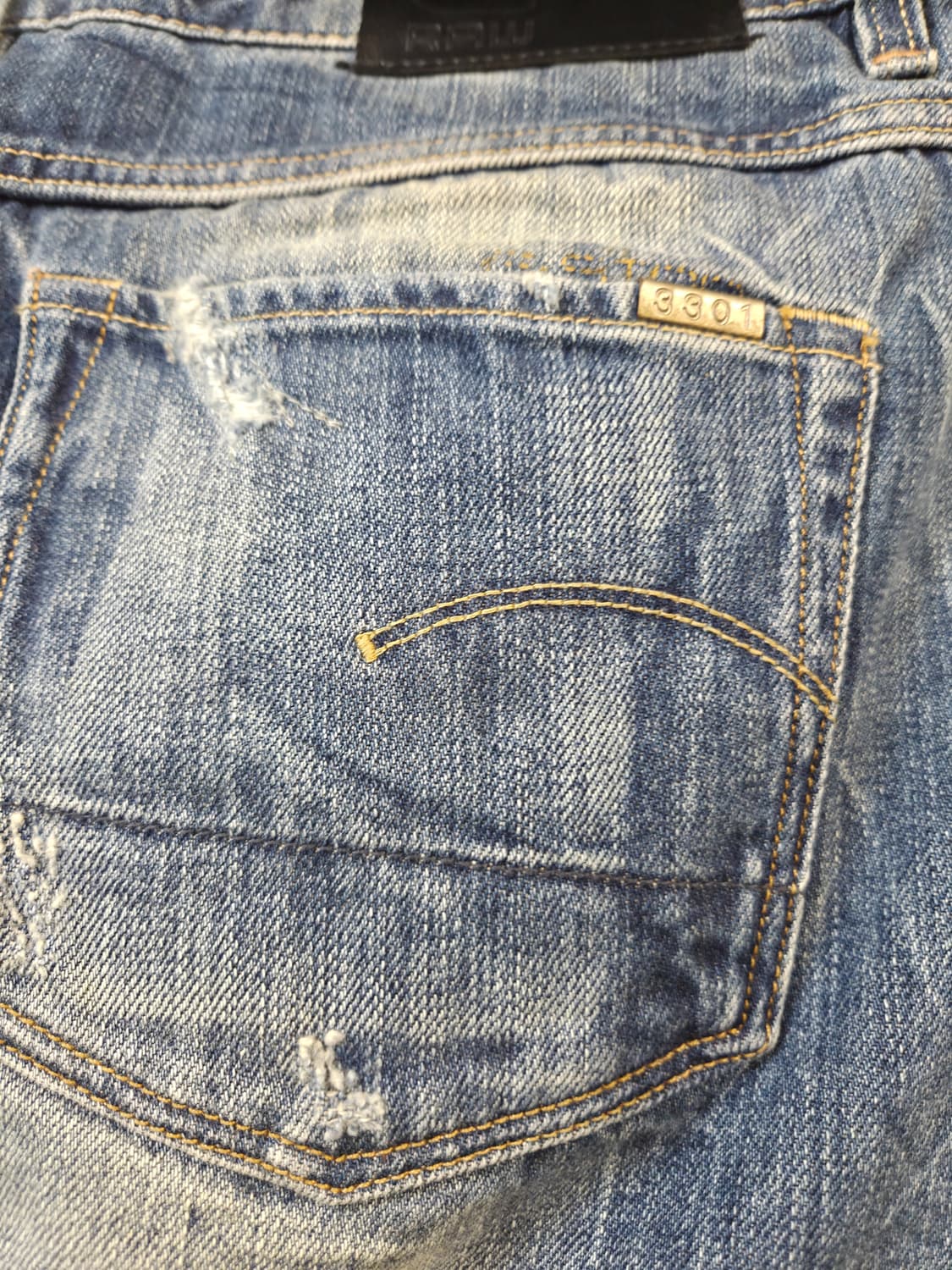 G-STAR RAW 3301 데님 미니스커트 W26 상품이미지5