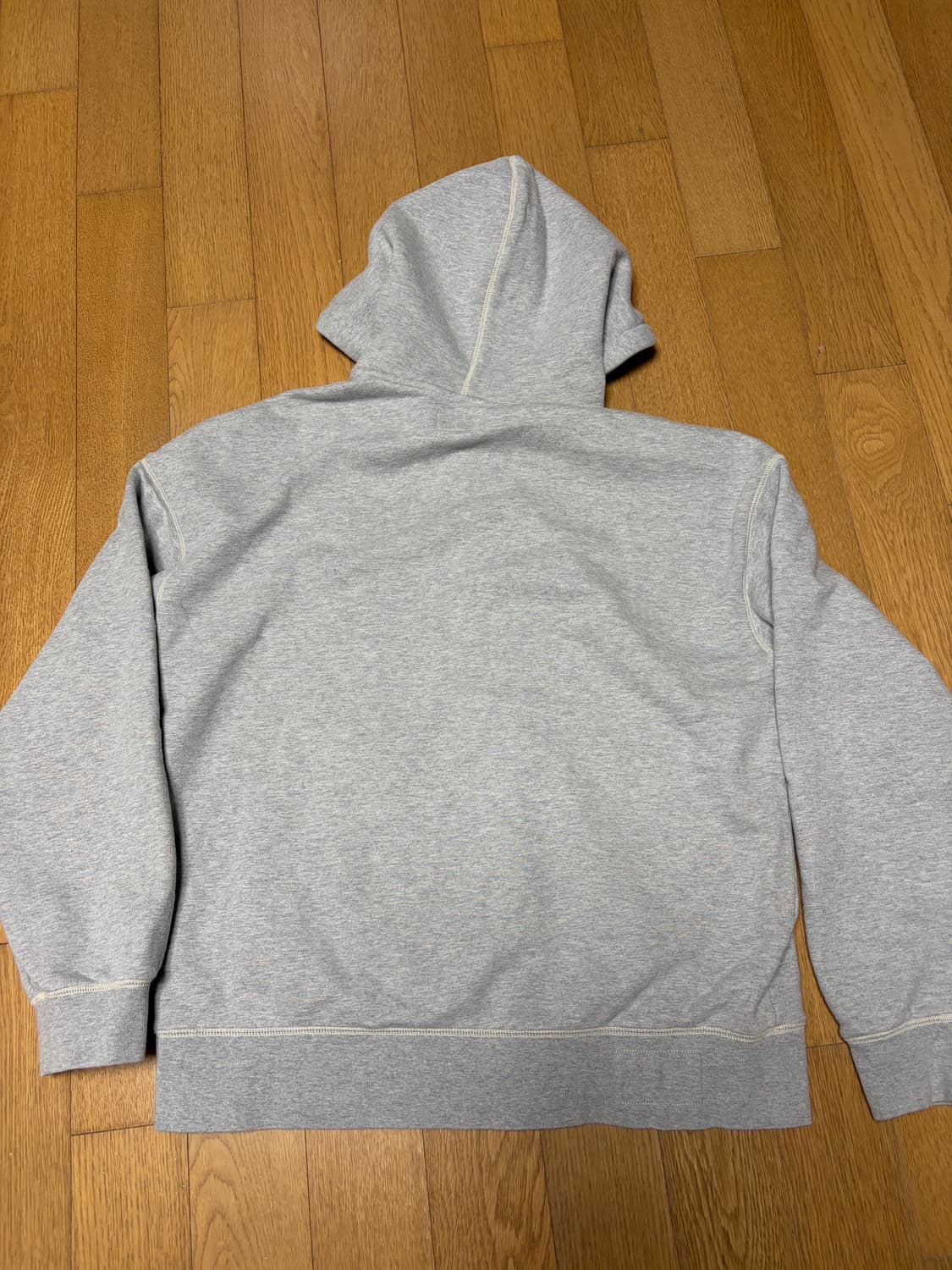 [1] 러프사이드 24fw 오버사이즈 집업 후디 후드집업 멜란지 그레이 상품이미지2