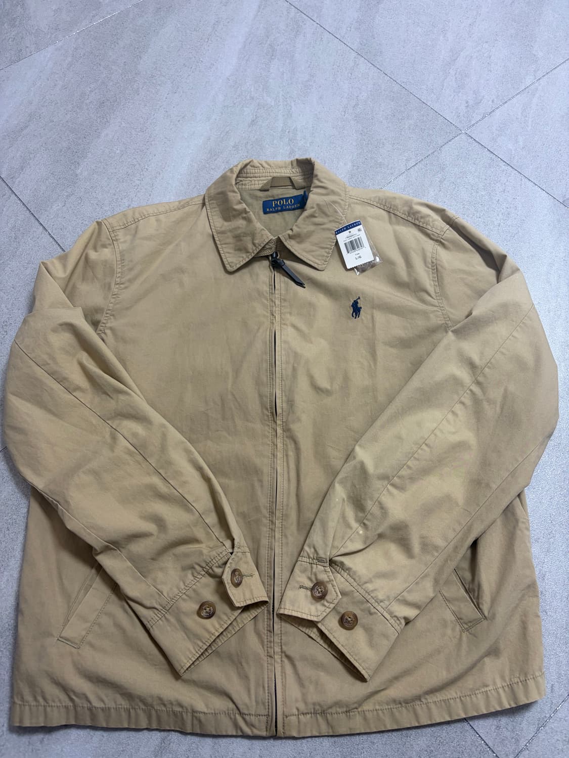 폴로 코튼 자켓 탄 라지 상품이미지2