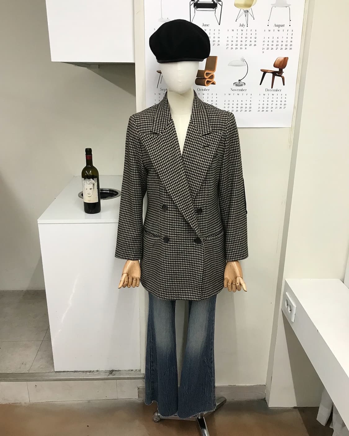 폴로 하운드체크 더블 울 코트 상품이미지6