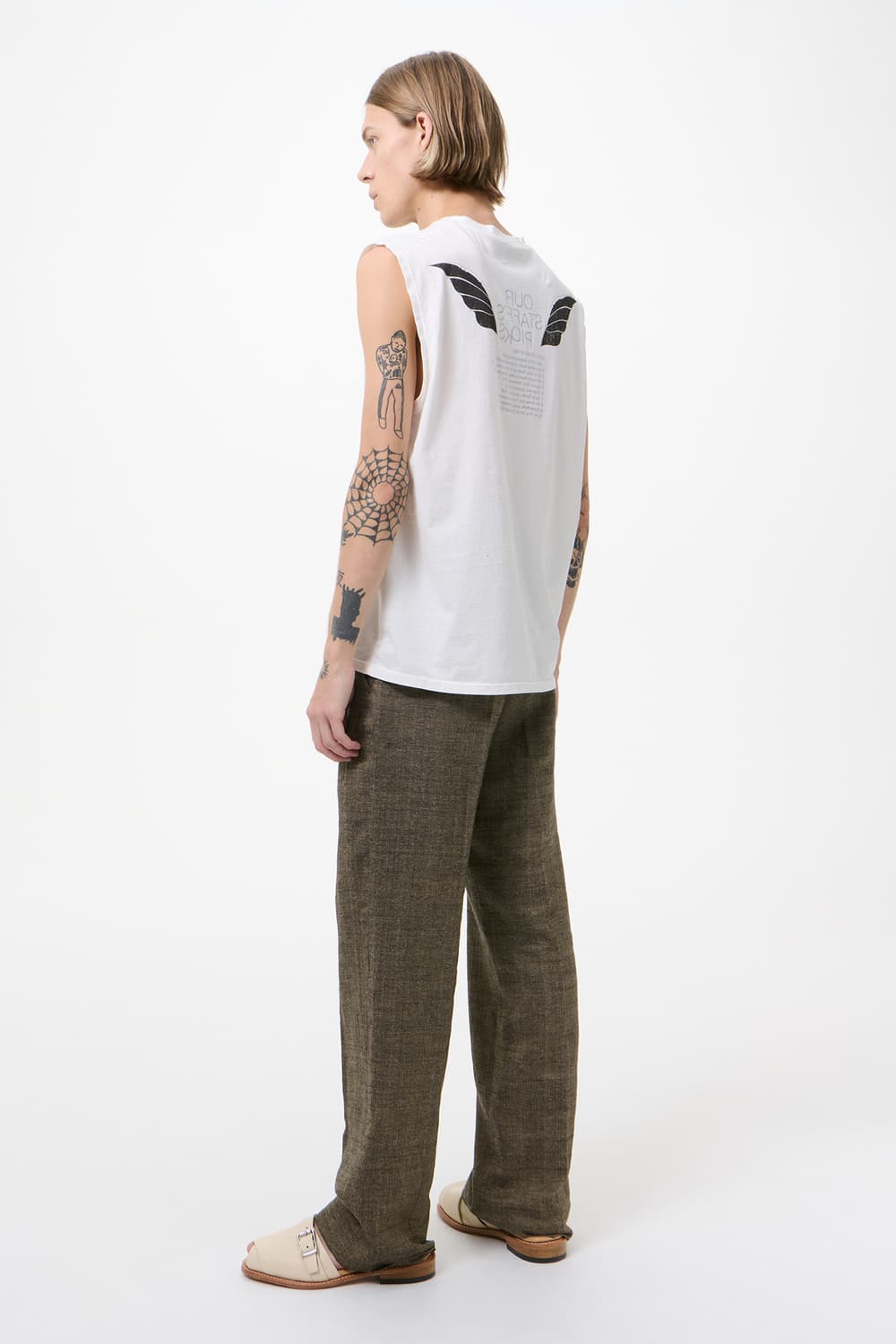 [50,52,54]아워레가시 BREATHE 슬리브리스 탑/화이트 상품이미지3