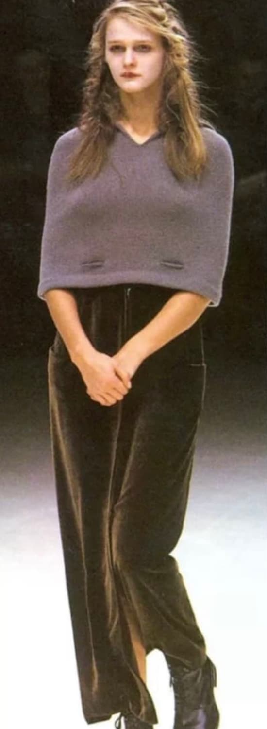 요지야마모토 케이프 니트 베스트 상품이미지2