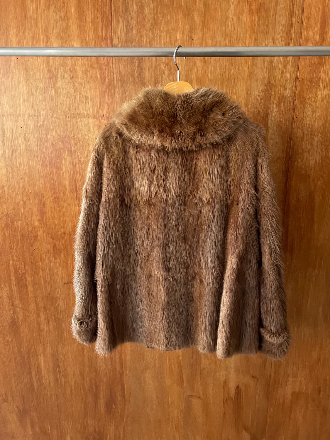 Classic brown plush fur coat 상품이미지7