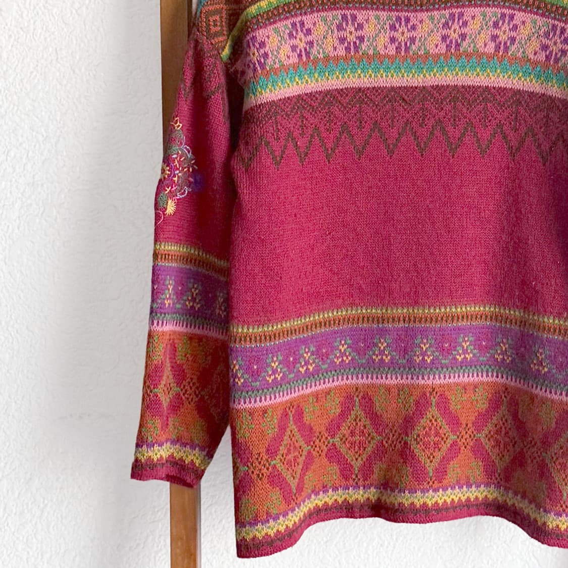 손자수 꽃 니트 상품이미지8