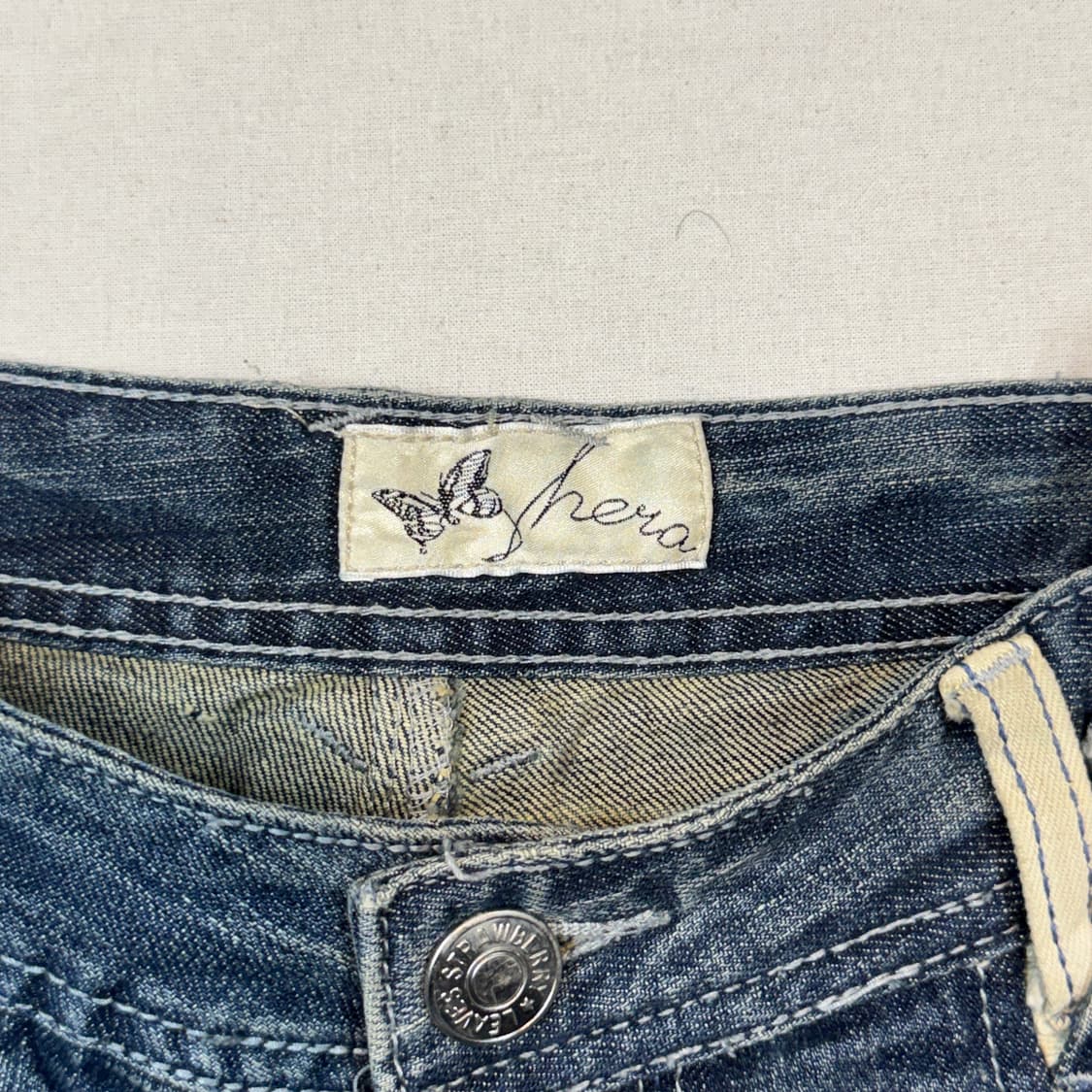 28inch) JPN 일본빈티지 자수 패치워크 데님 팬츠 상품이미지8