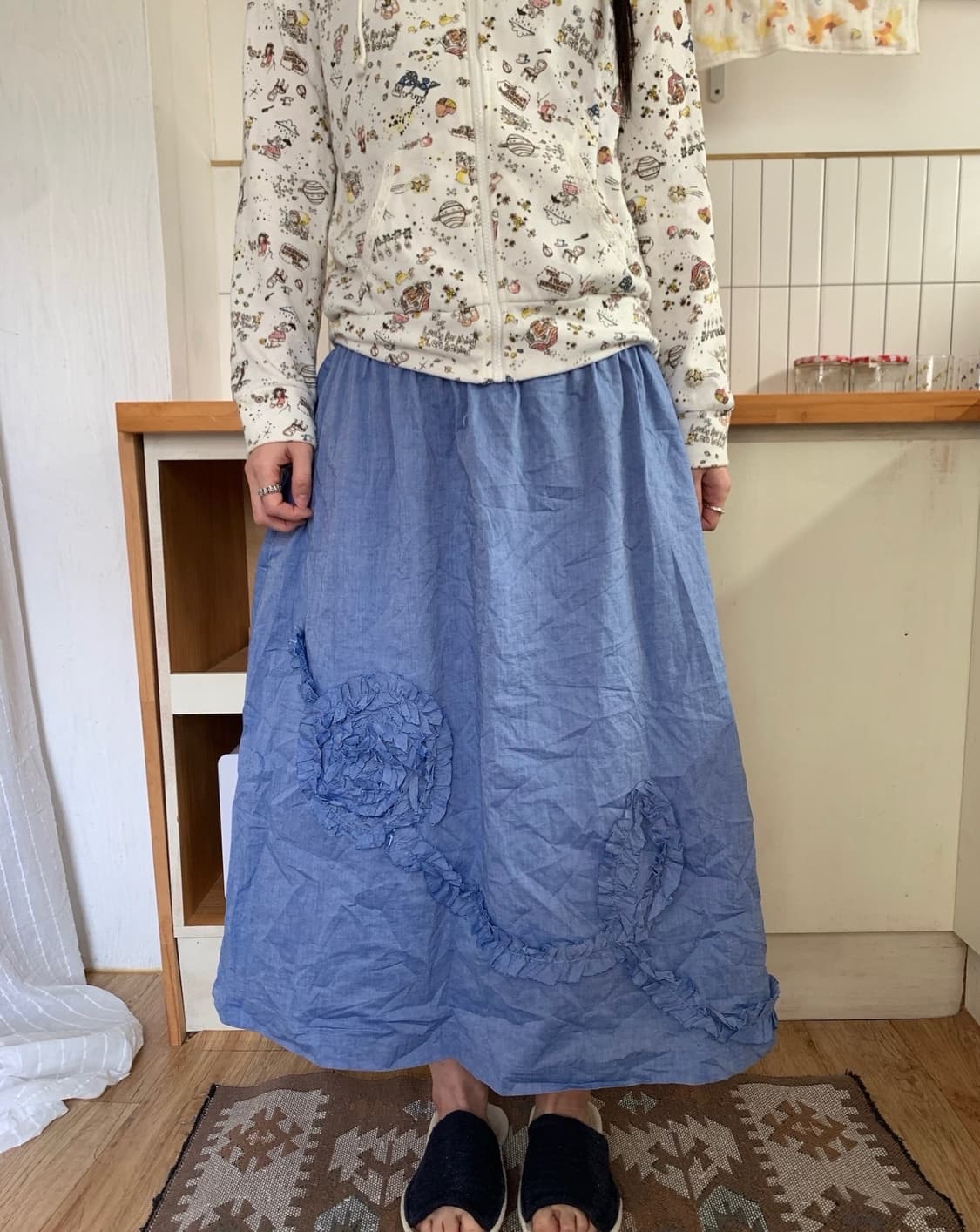 flower ruffle skirt.. 상품이미지3