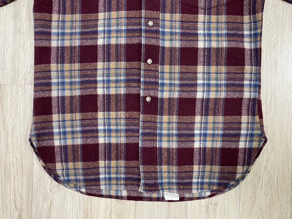 95~100) 70's 펜들턴 체크 울셔츠(미국제)RRL&LVC&폴로 상품이미지6