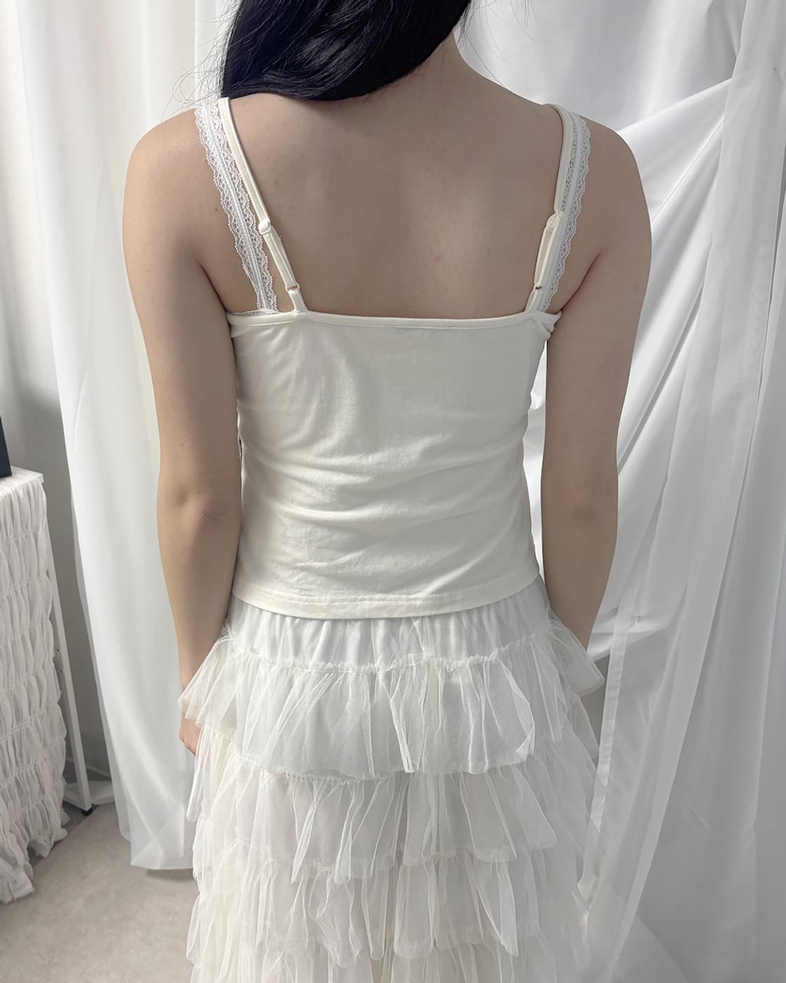 LAURA ASHLEY creamy lace strap sleeveles 상품이미지9