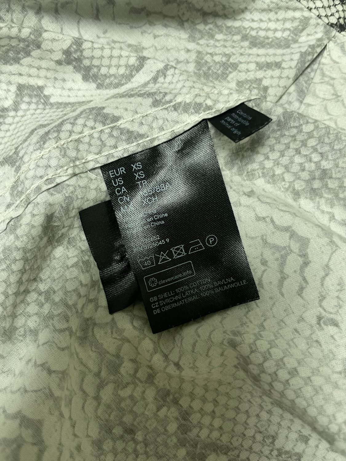 Eytys h&m 콜라보 스네이크 셔츠  상품이미지8
