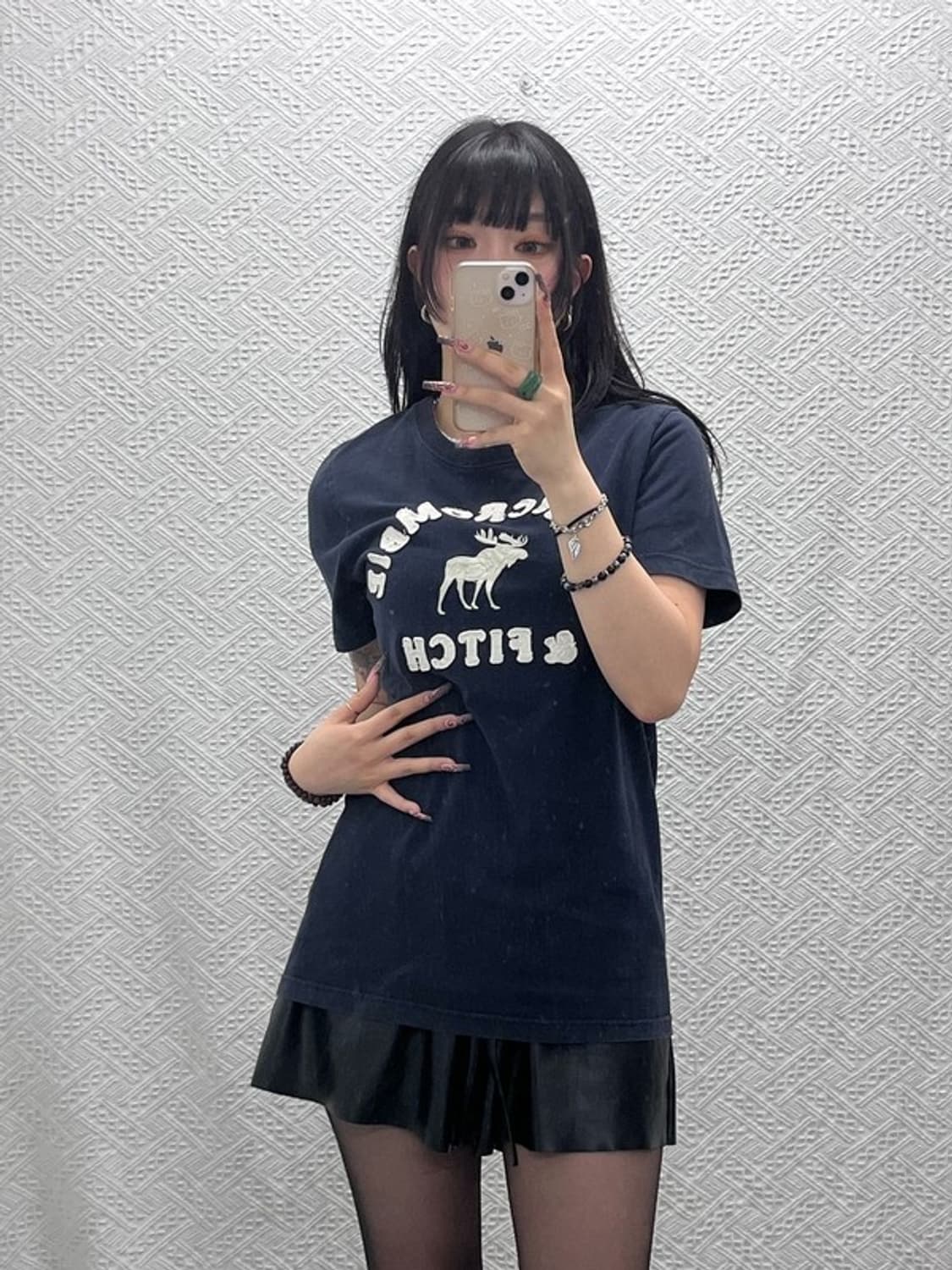 아베크롬비 빈티지 Y2K 레트로 캐주얼 슬림핏 반팔티 M C11778 상품이미지2