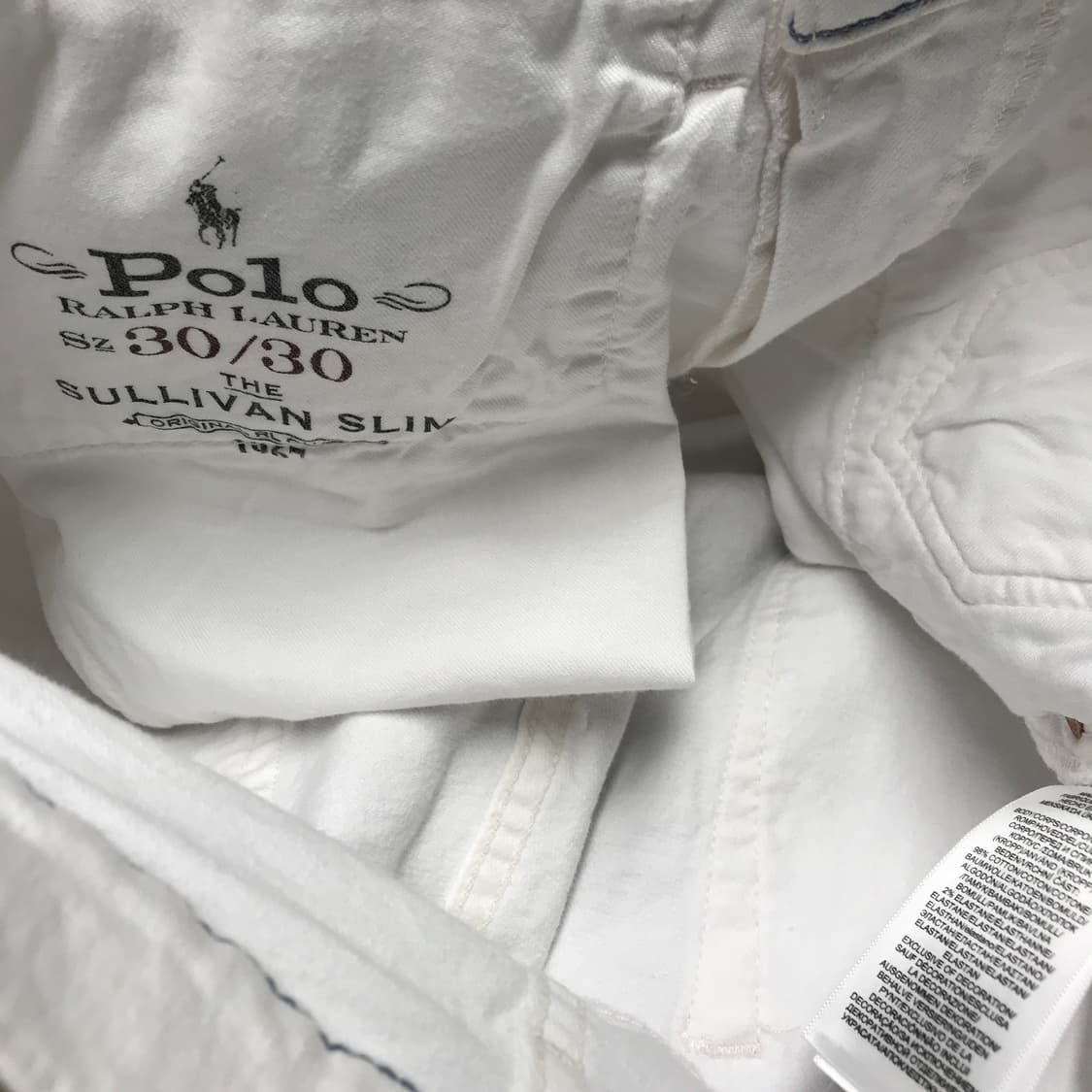 폴로 랄프로렌 코튼 팬츠 화이트 30/30 상품이미지7