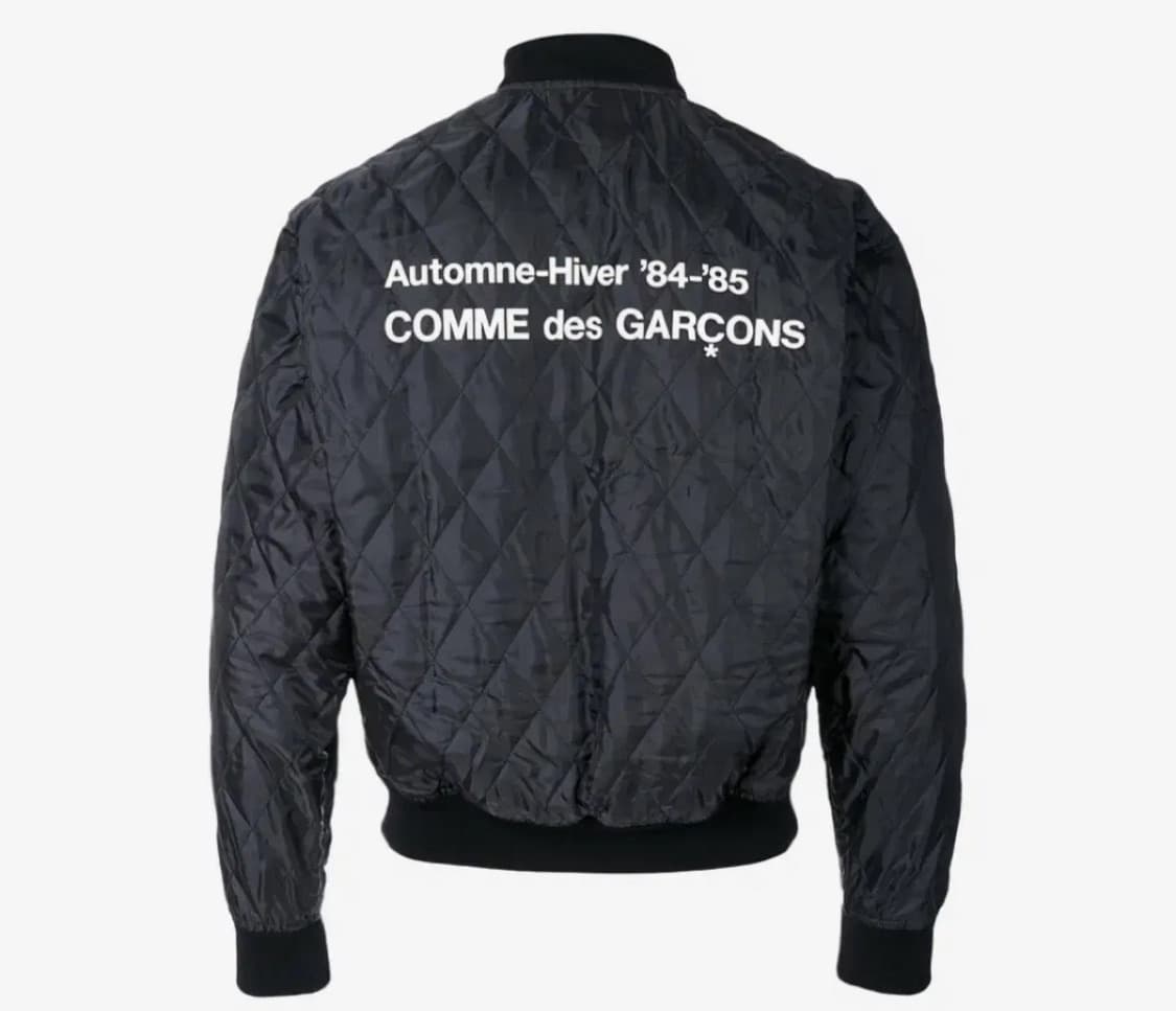 [L] CDG 퀼티드 84-85 스태프 블루종 블랙 상품이미지1