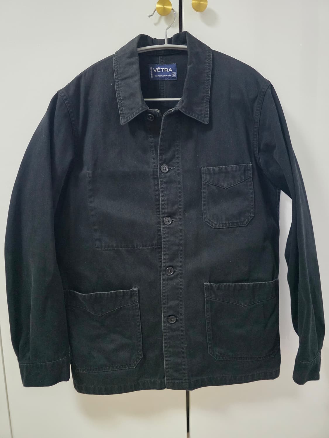 베트라 몰스킨 블랙 빈티지 워크 프렌치 자켓 100 상품이미지1