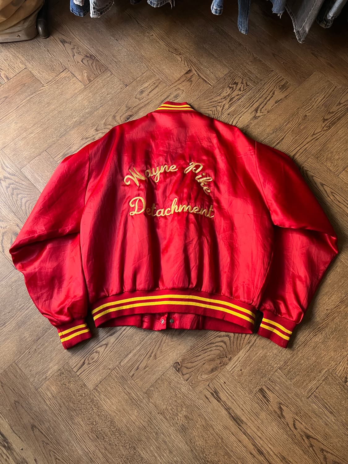 [XL]90's USA Made USMC 미 해병대 나일론 바시티 자켓 상품이미지8