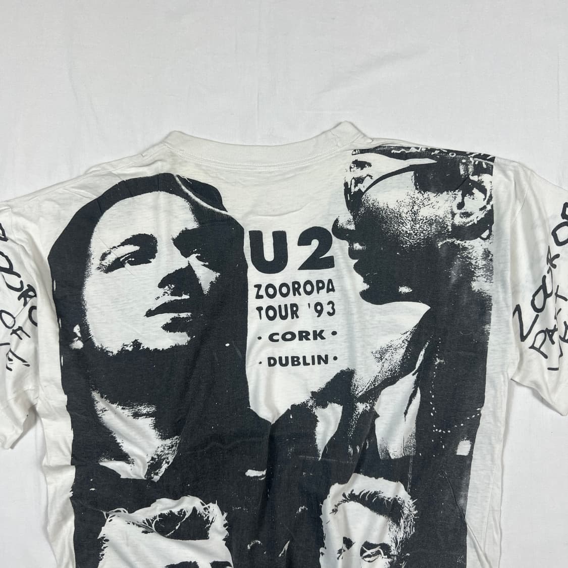 90’s u2 락밴드 93 zooropa 투어 반팔티 상품이미지7