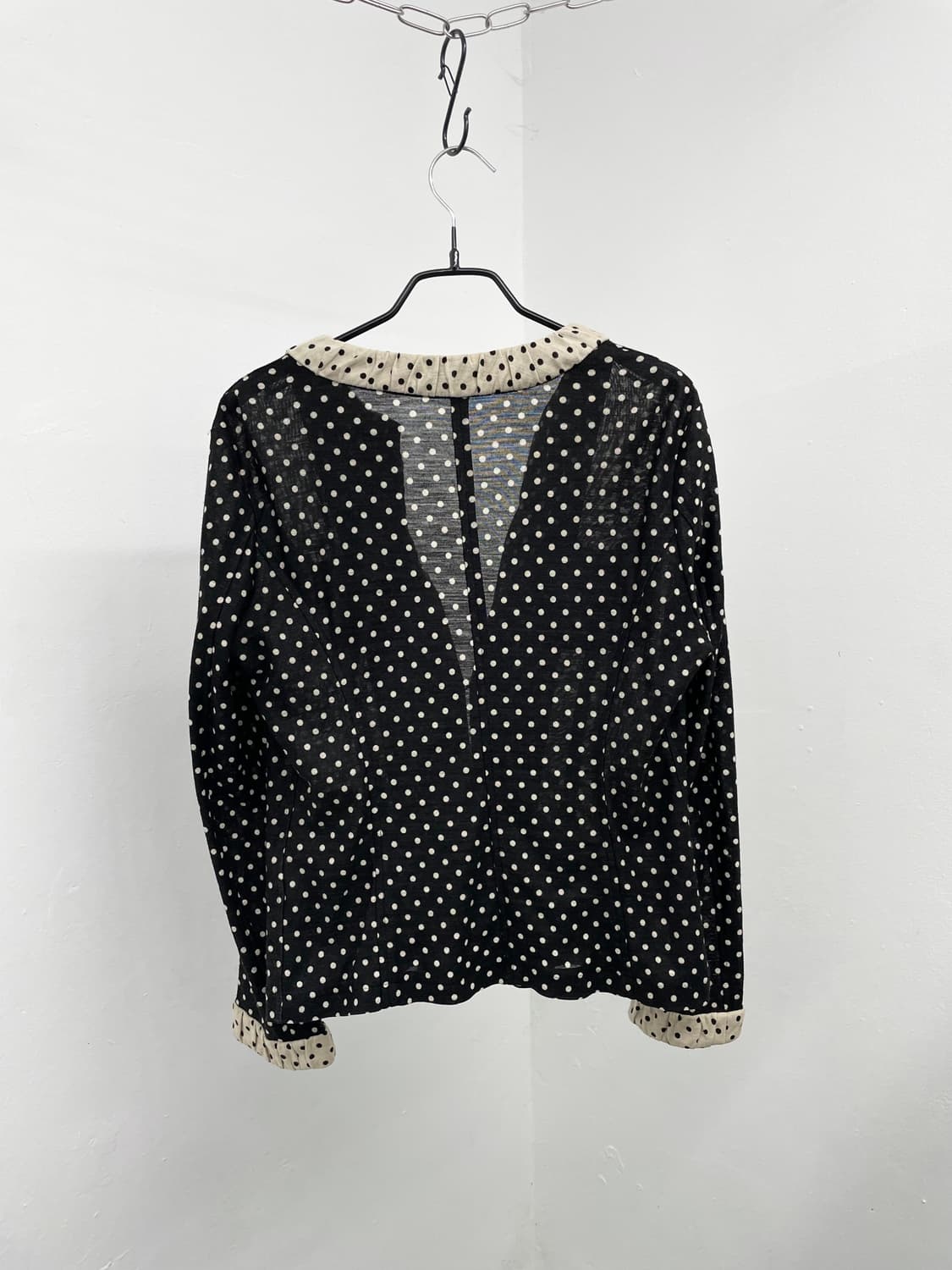 히메갸루 도트 리본 포켓 가디건 상품이미지7