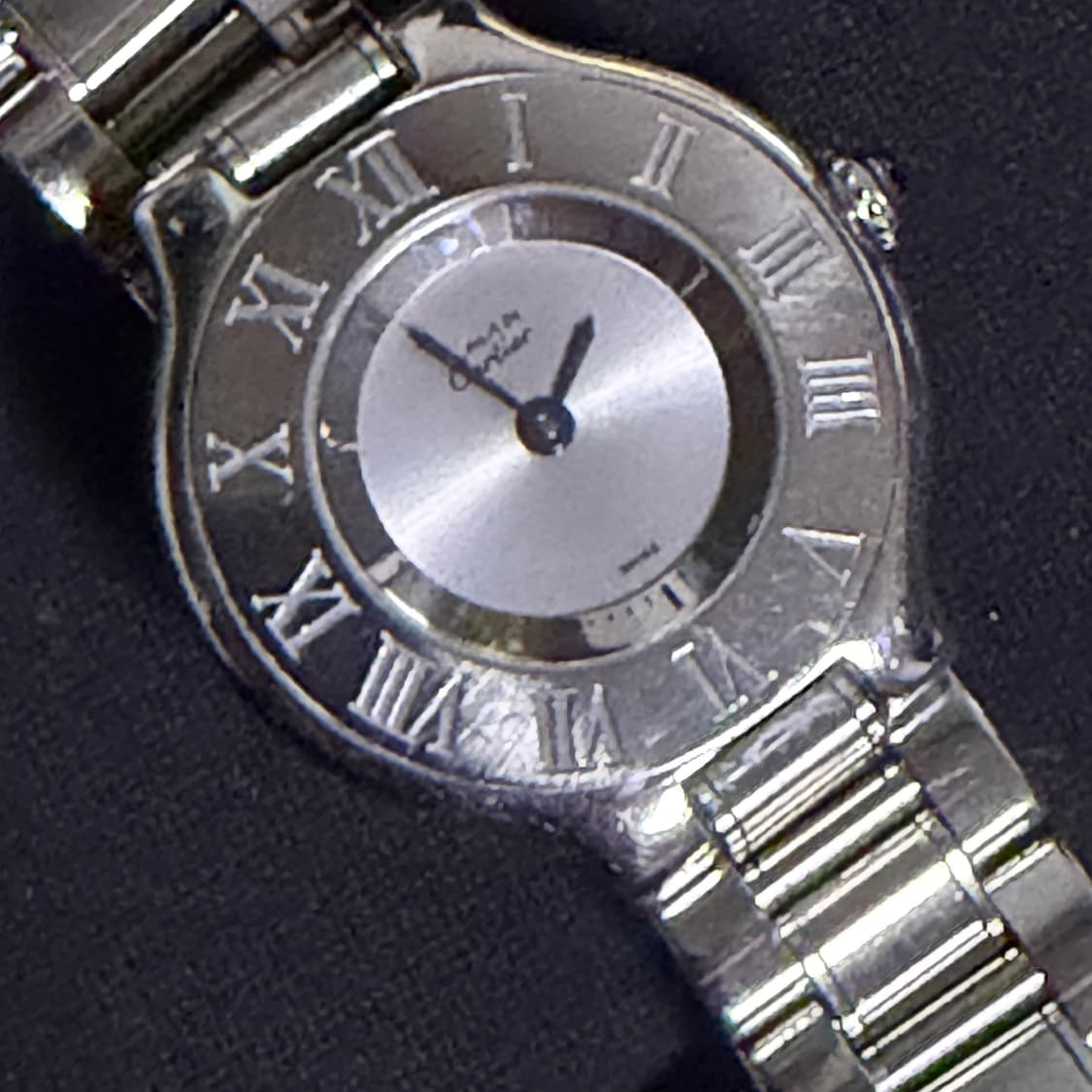 까르띠에 여성 실버 21C 쿼츠 스틸 시계 29mm 상품이미지3