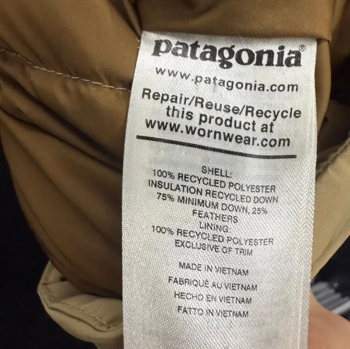 파타고니아 투톤 비비 패딩 자켓 L 상품이미지5