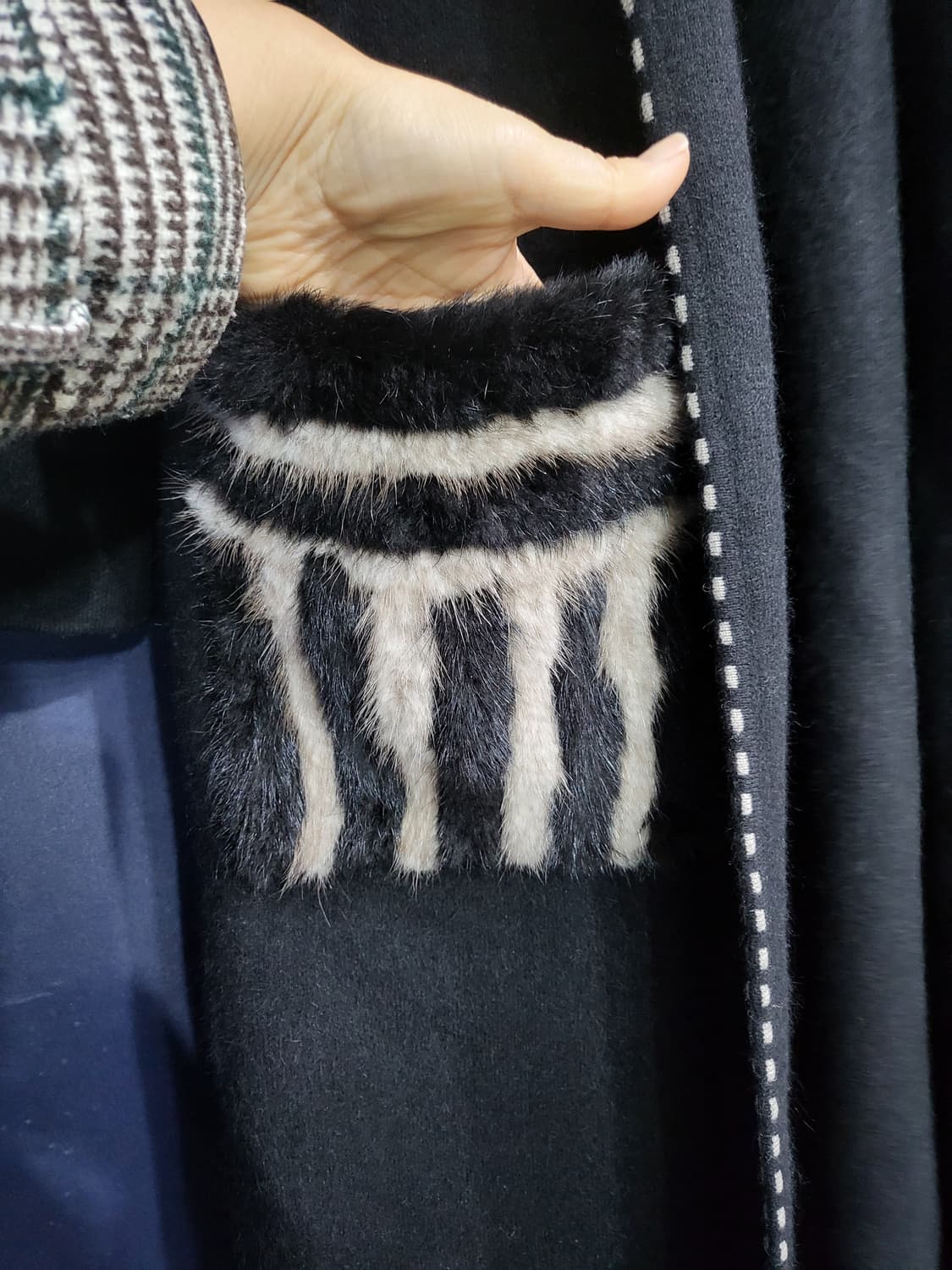 포켓 밍크 후드 가디건 상품이미지4