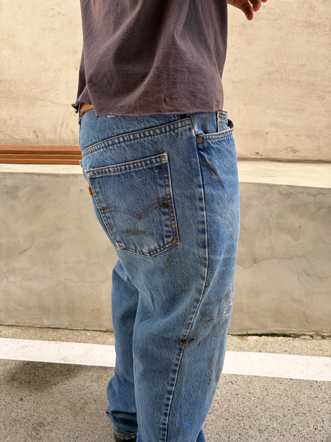 80’s Levi’s 517 USA denim repair pants 상품이미지5