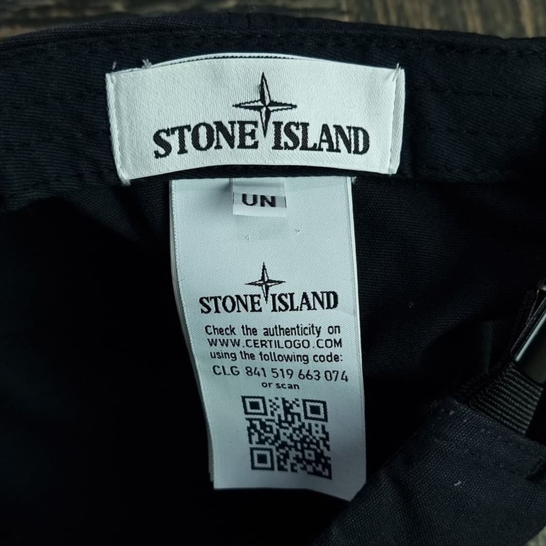 [스톤아일랜드] 빅로고 자수 볼캡 블랙 P01589 상품이미지8