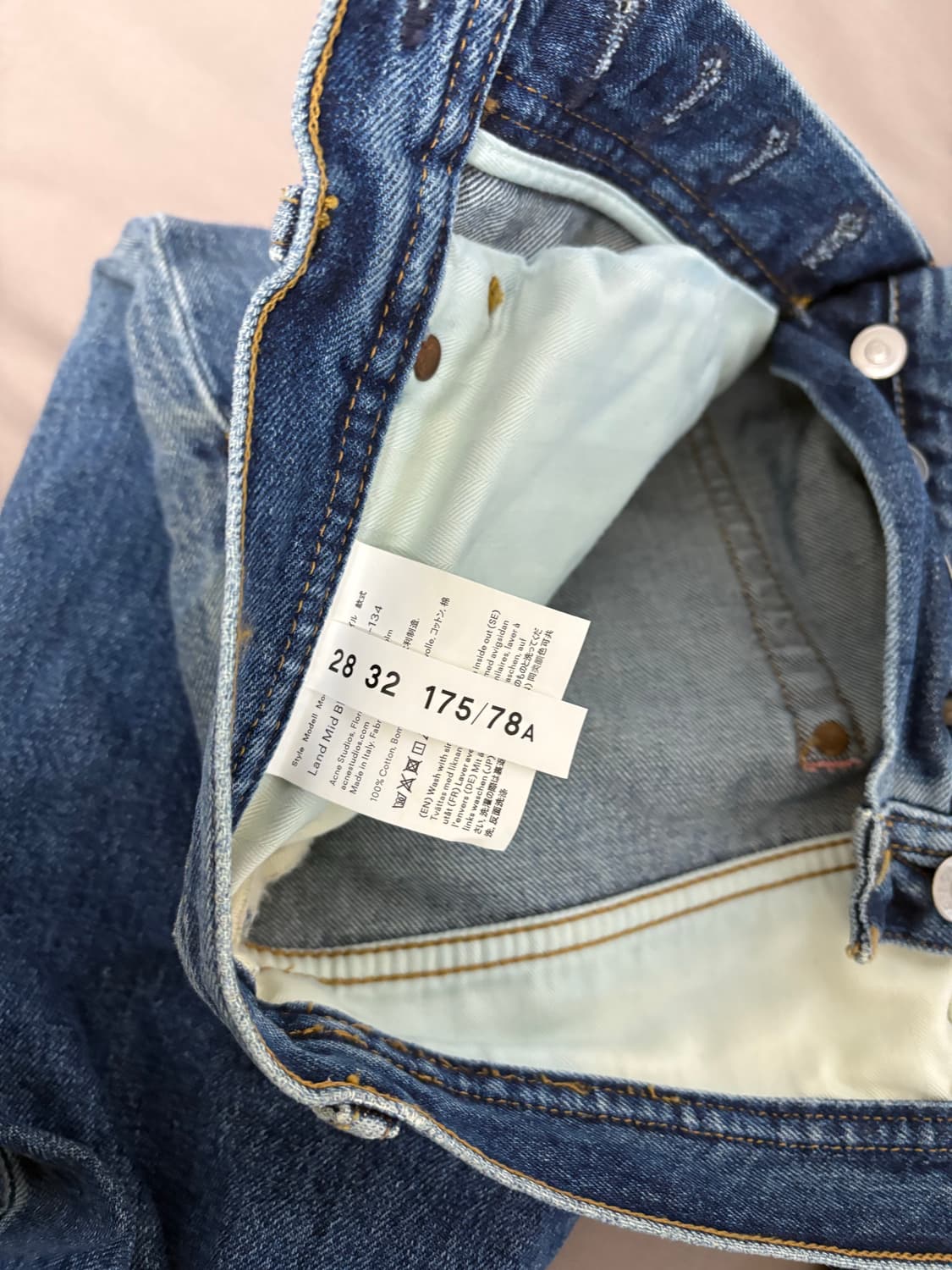 아크네 랜드 미드블루 청바지 28/32 상품이미지3