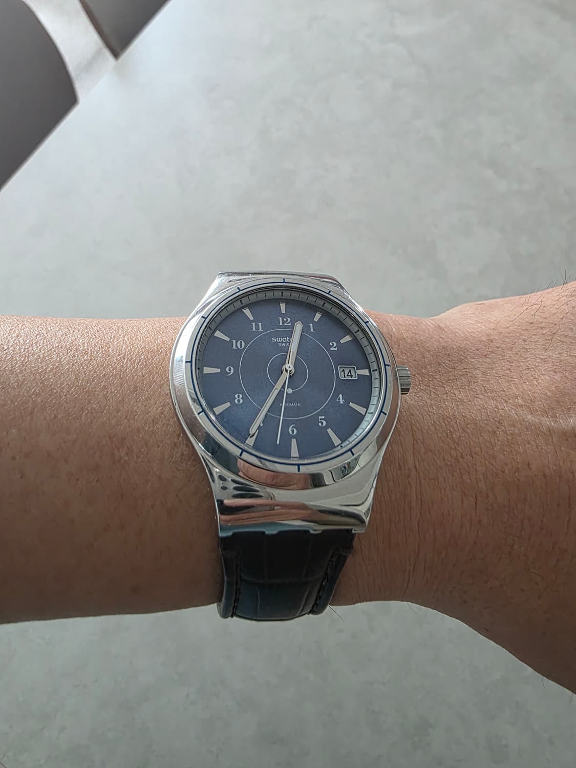 스와치 (SWATCH) 오토메틱 SISTEM 51 FLY  가죽시계 (보 상품이미지5