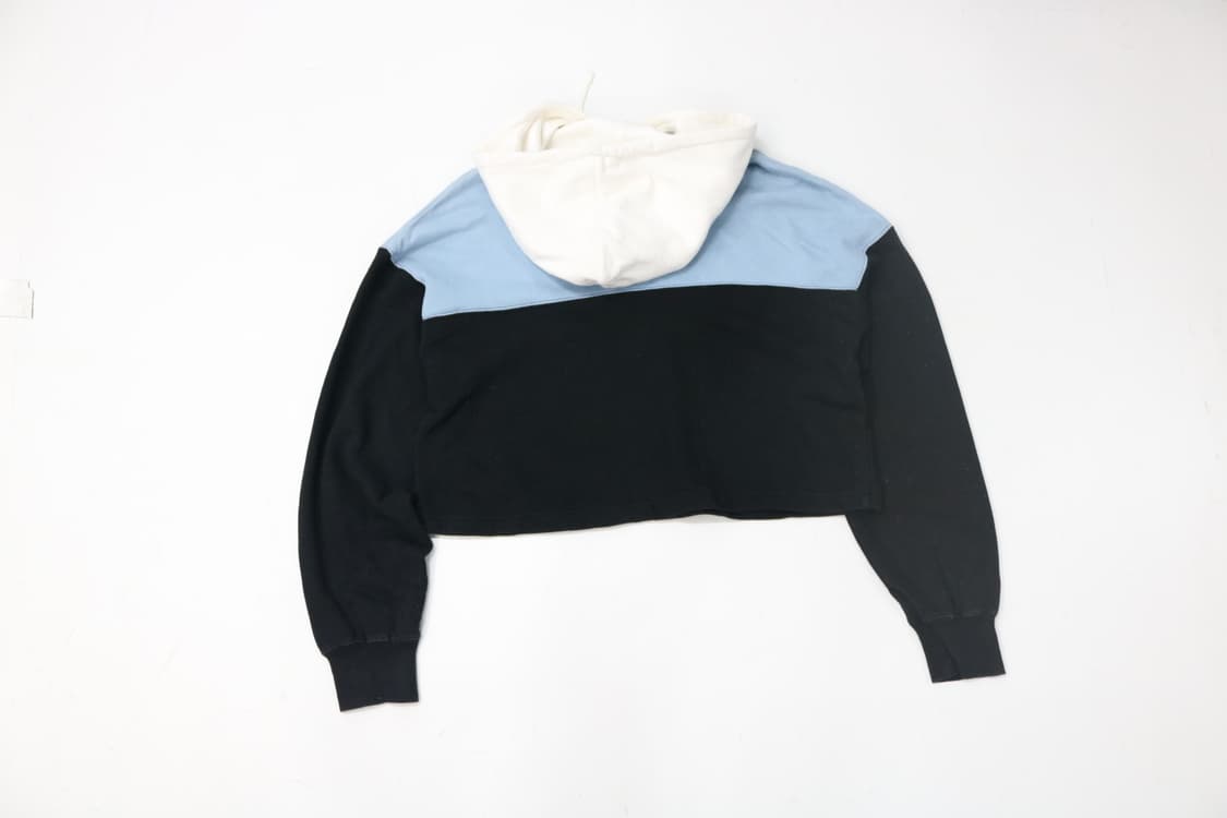 Ray BEAMS 레이빔즈 3컬러 배색 크롭 후드 티셔츠 상품이미지6