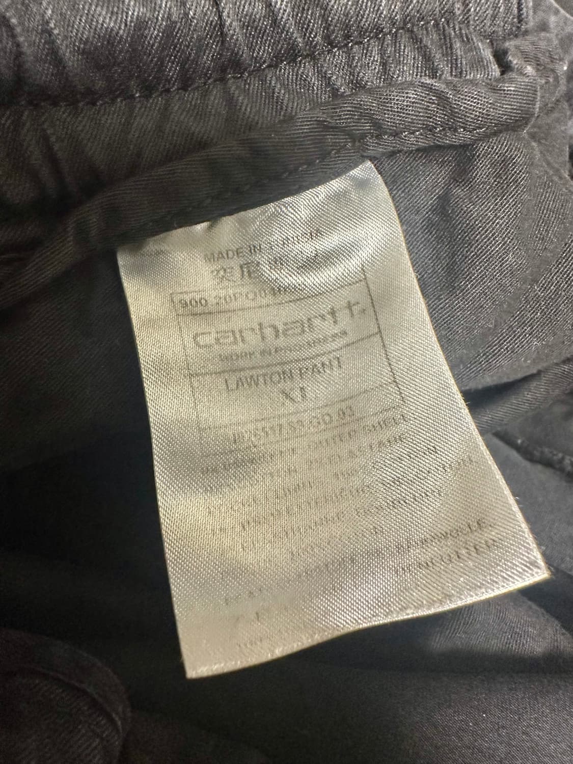 칼하트 Lawton Pant 검정색 XL 상품이미지5