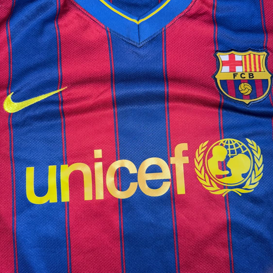 09-10 나이키 바르셀로나 홈 유니폼 #10 메시 상품이미지4