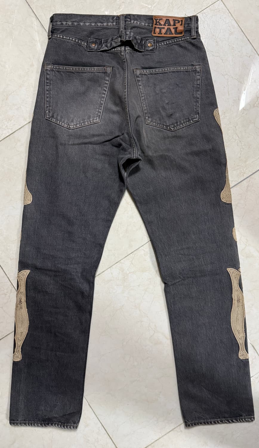 캐피탈 본 데님 흑청 상품이미지3