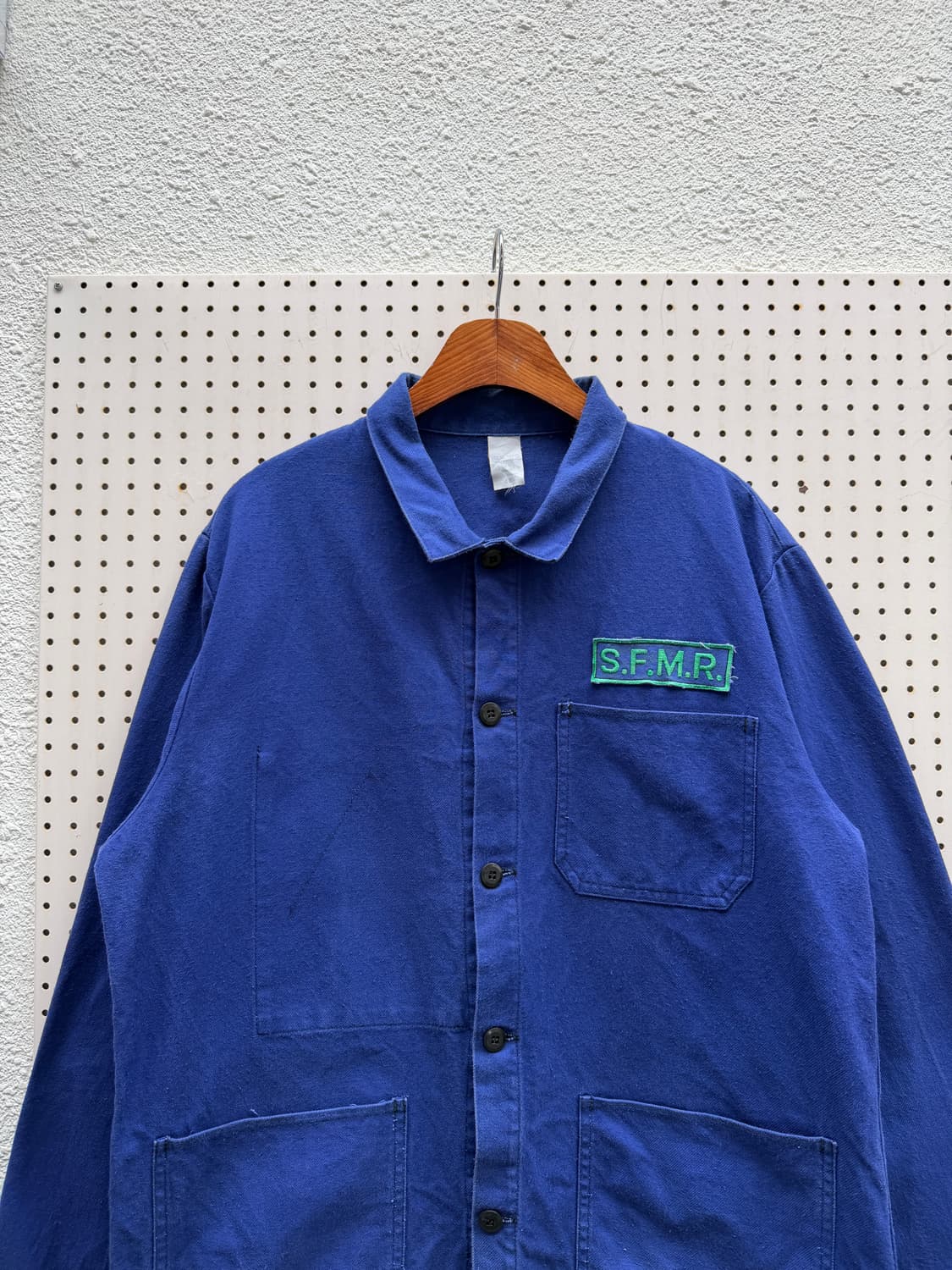 OLD VINTAGE NAVY BLUE FRENCH 프렌치워크자켓 상품이미지5
