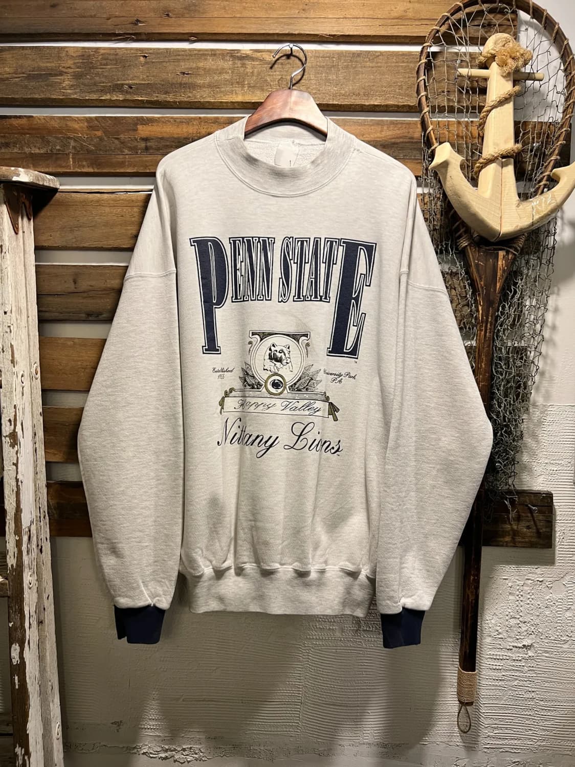 [2XL]90's USA 빈티지 PENN STATE 멜란지 스웻셔츠 상품이미지1