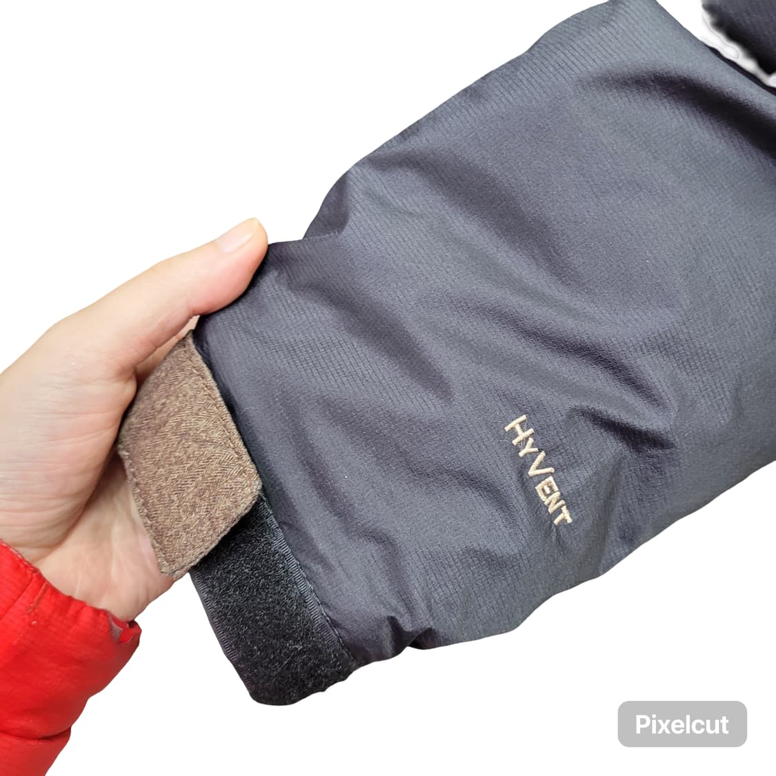 노스페이스 HYVENT 패딩 그린/브라운 배색 상품이미지3