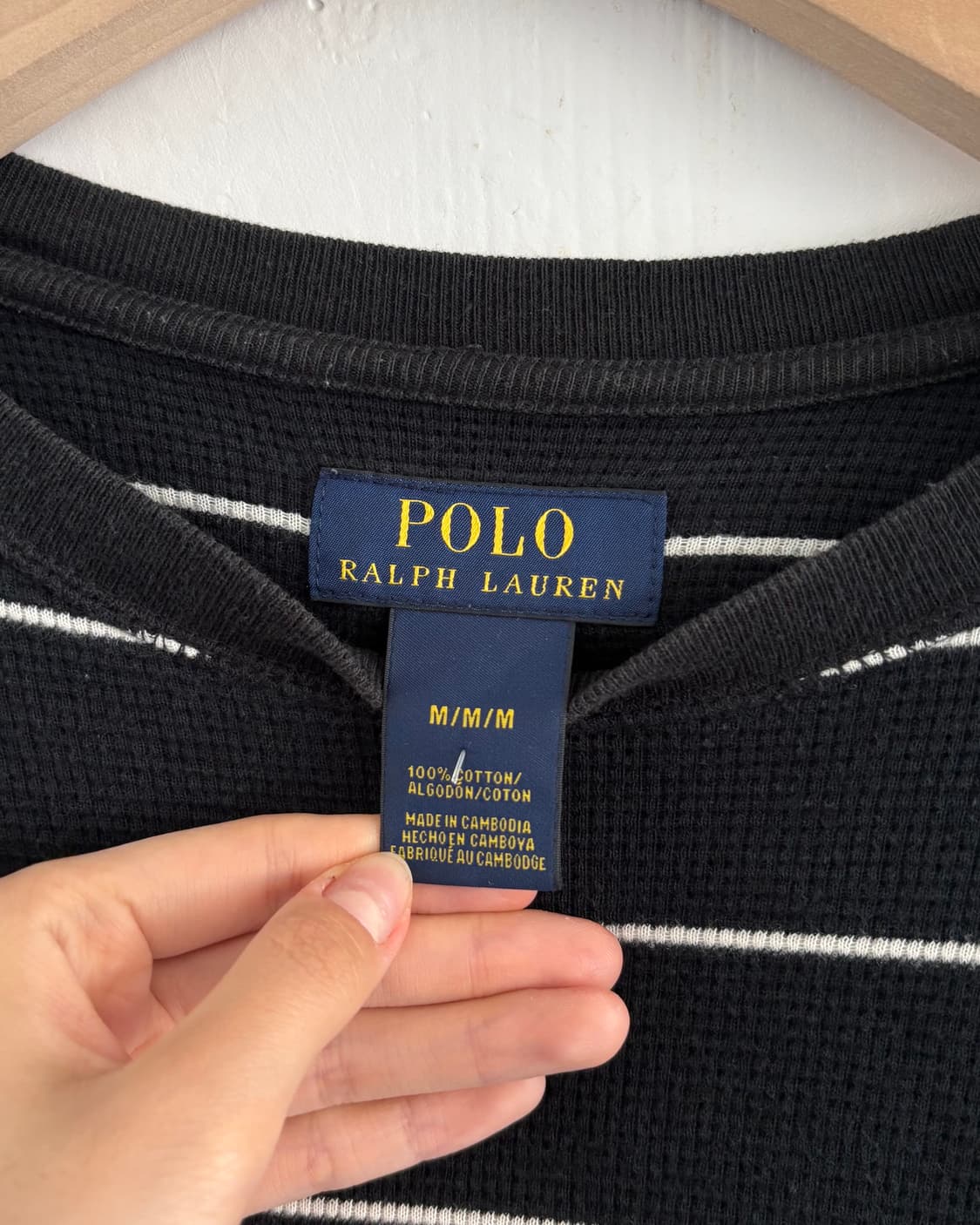 Polo 폴로 랄프로렌 신형 단가라 와플 슬리브 상품이미지4