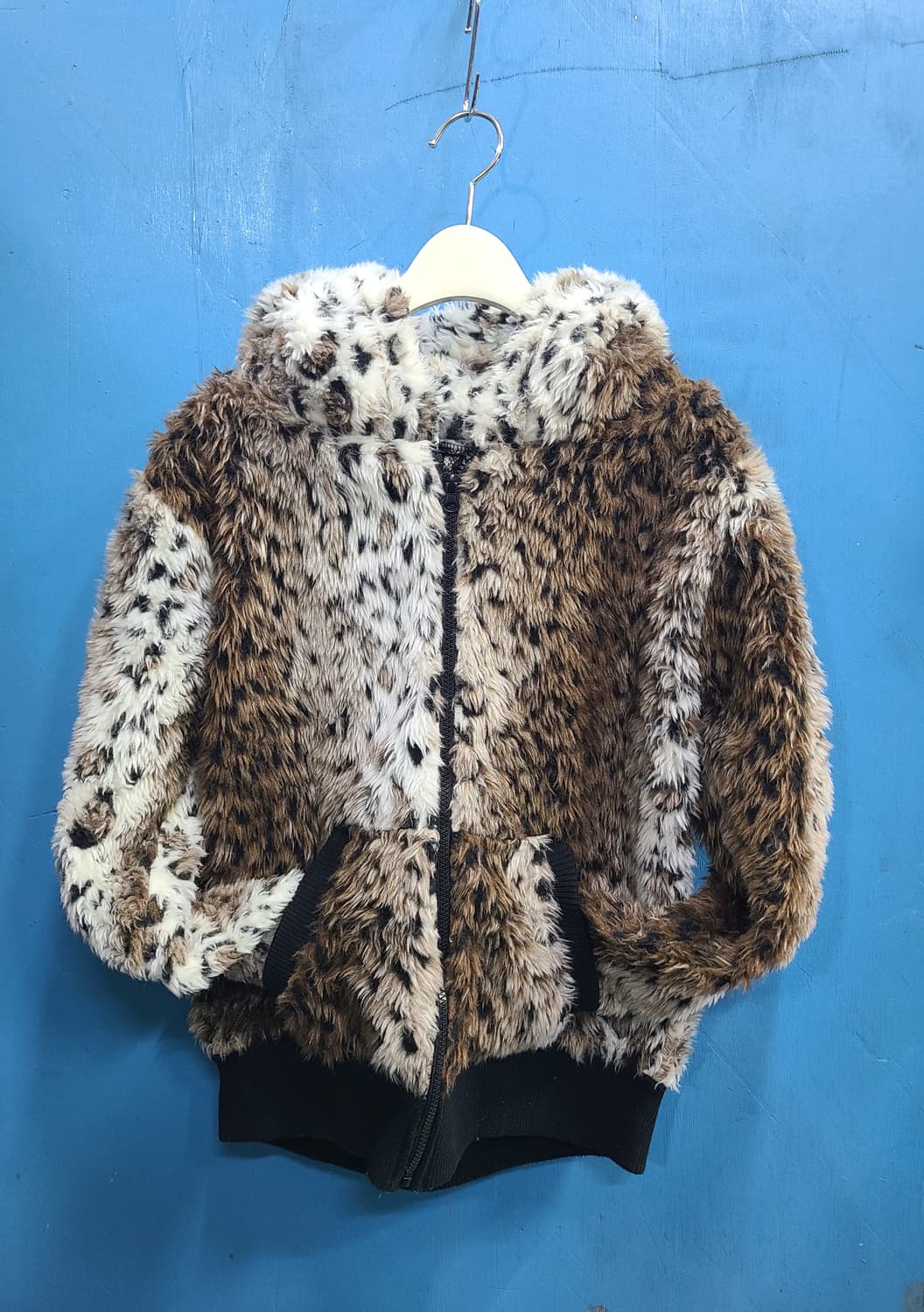 일본 빈티지 레오파드 호피털 퍼후드자켓like떠그클럽 상품이미지1
