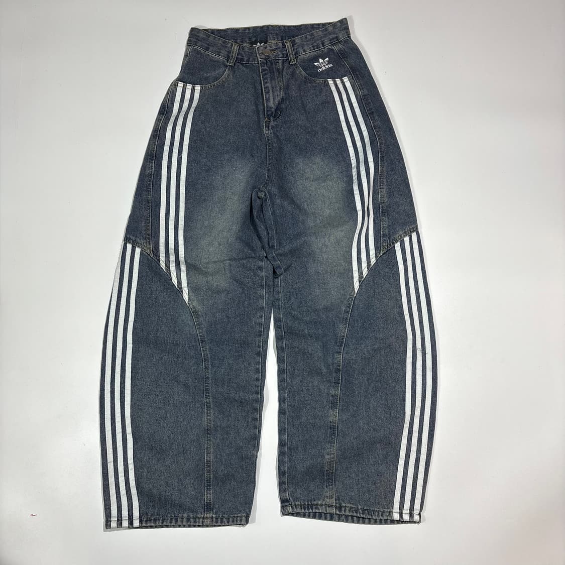 아디다스 파이어버드  삼선 와이드 데님팬츠 상품이미지1