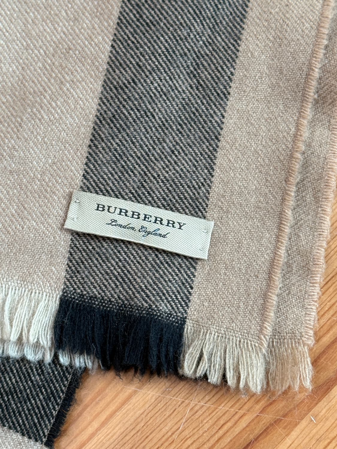 버버리 정품 남성 여성 울 캐시미어 머플러 목도리 상품이미지3