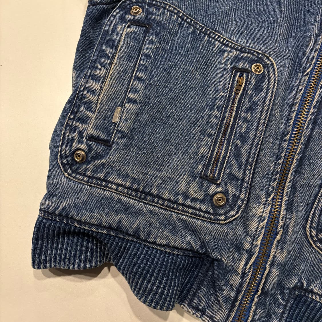[L] 80s 리바이스 한주통산 빈티지 데님 블루종 자켓 D38 상품이미지7