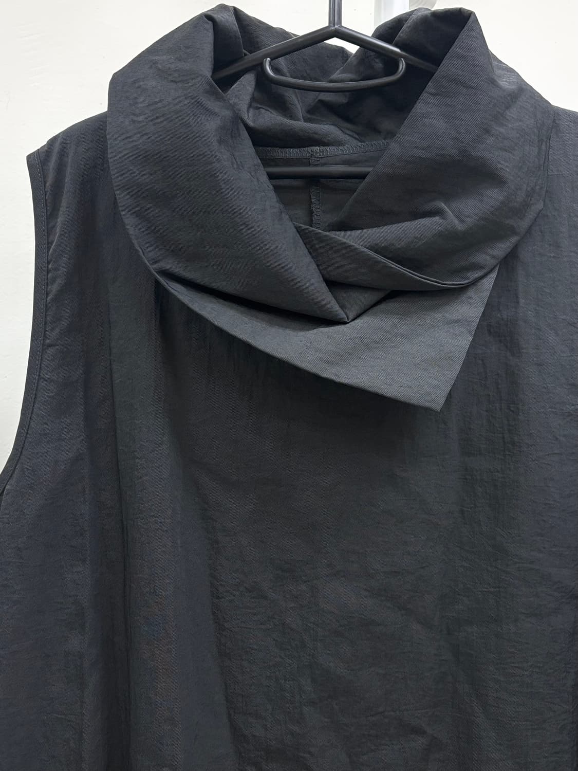 빈티지 블랙 벌룬핏 슬리브리스 원피스 상품이미지5