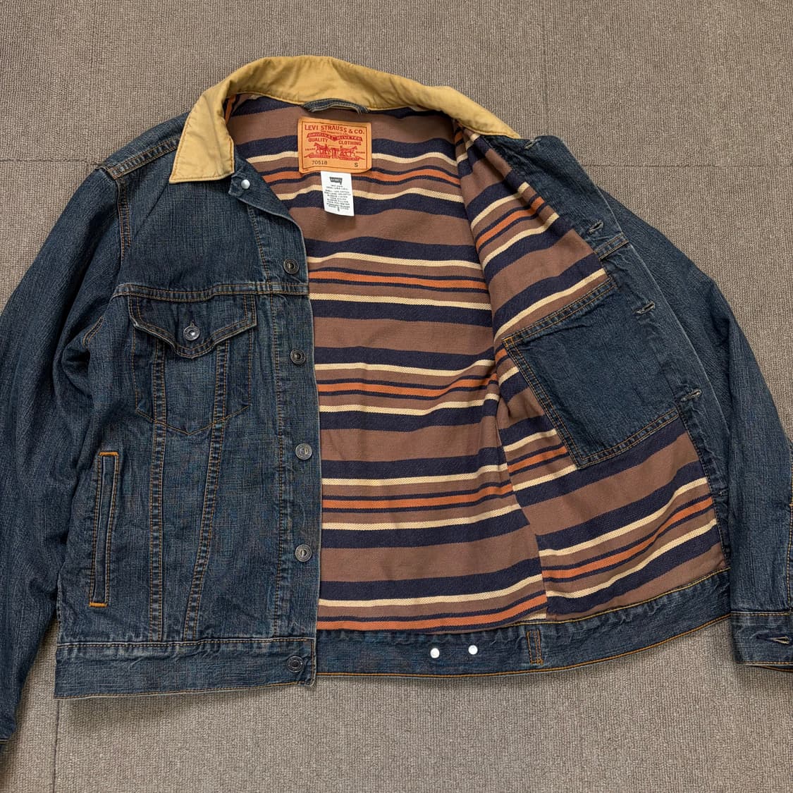 levis 리바이스 블랭킷 배색 트러커 자켓 75018  상품이미지6