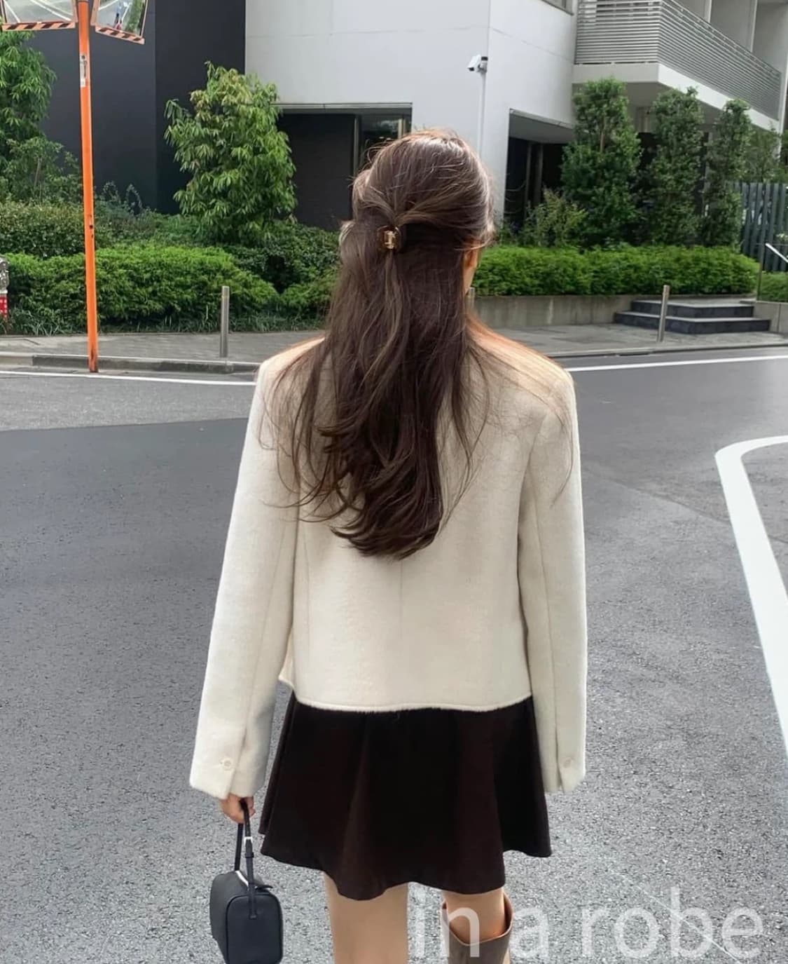 리터 글로리아 울자켓 노카라 브이넥 아이보리 상품이미지2