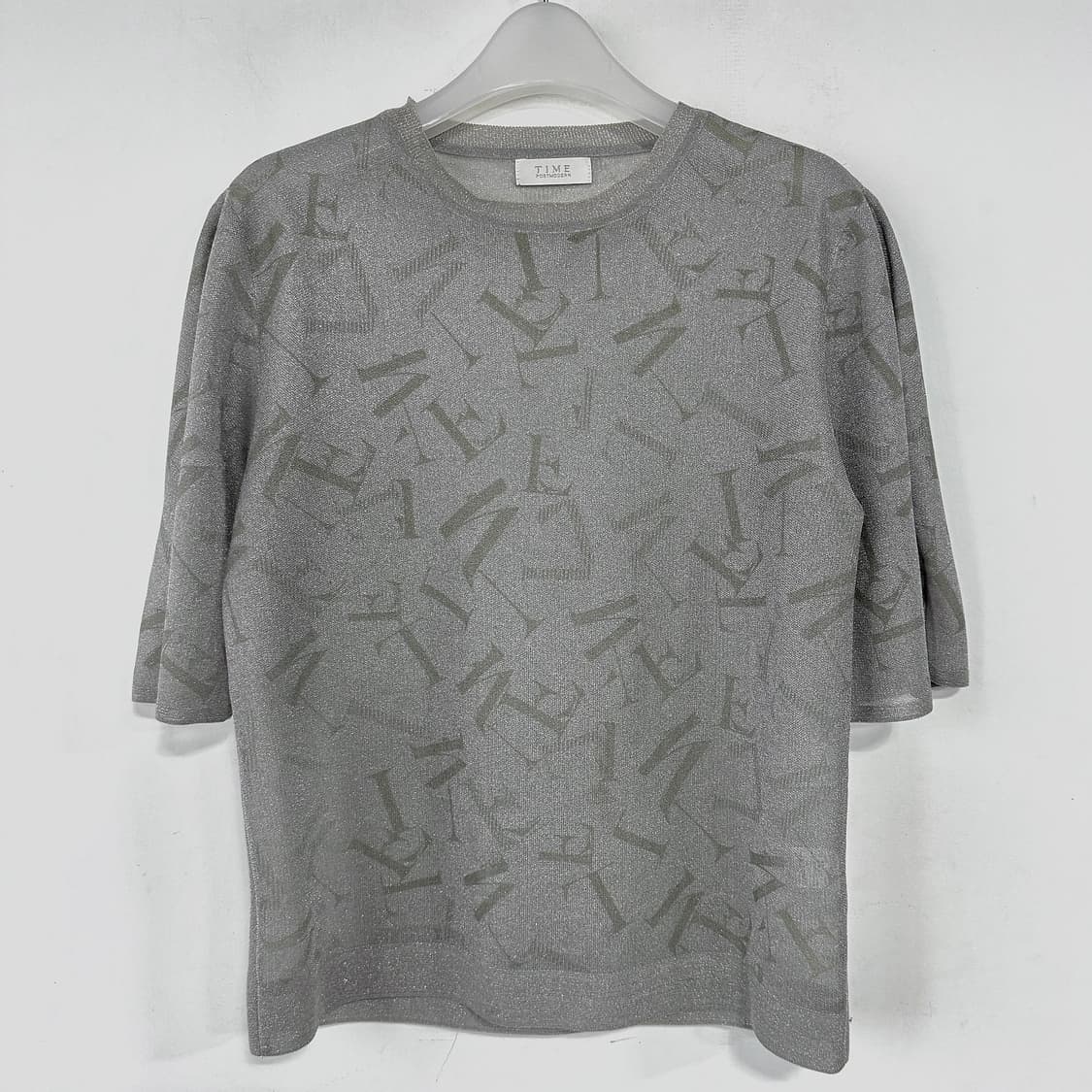 타임 TIME 로고 글리터 니트 상품이미지1