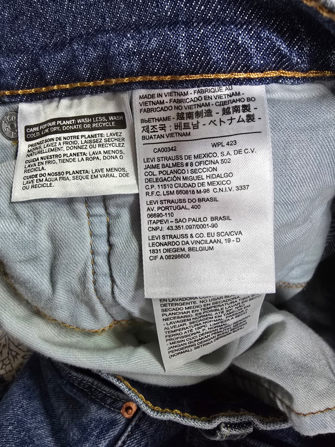 리바이스 511청바지 남성 데님 팬츠 (1726) 상품이미지4