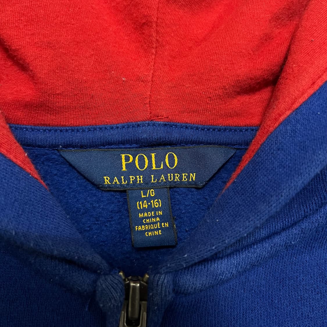 폴로 랄프로렌 키즈 후드집업 [블루] L(14-16)/100 상품이미지5
