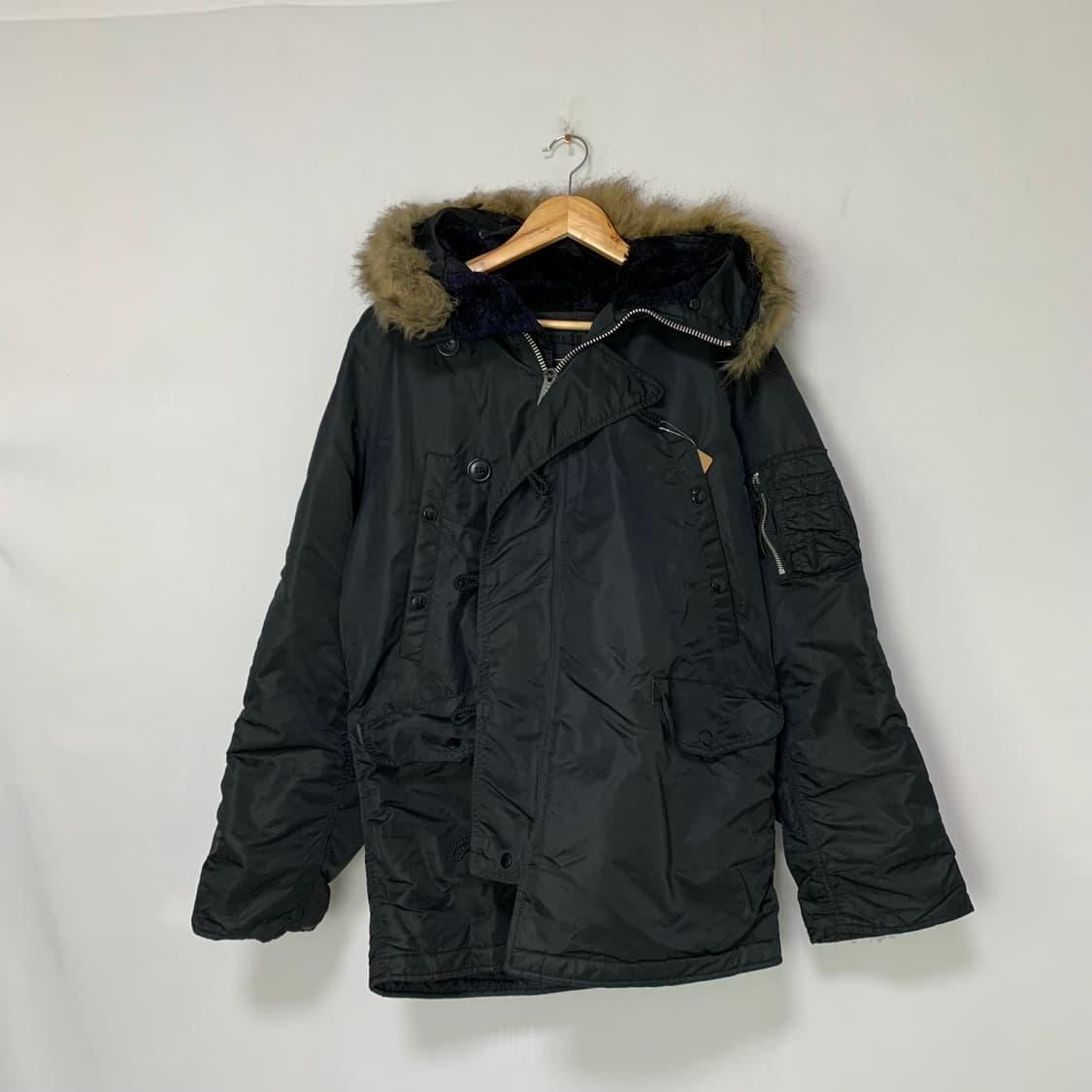 알파인더스트리 N3B 빈티지 야상 점퍼 블랙 M y2k 00s 2010 상품이미지1