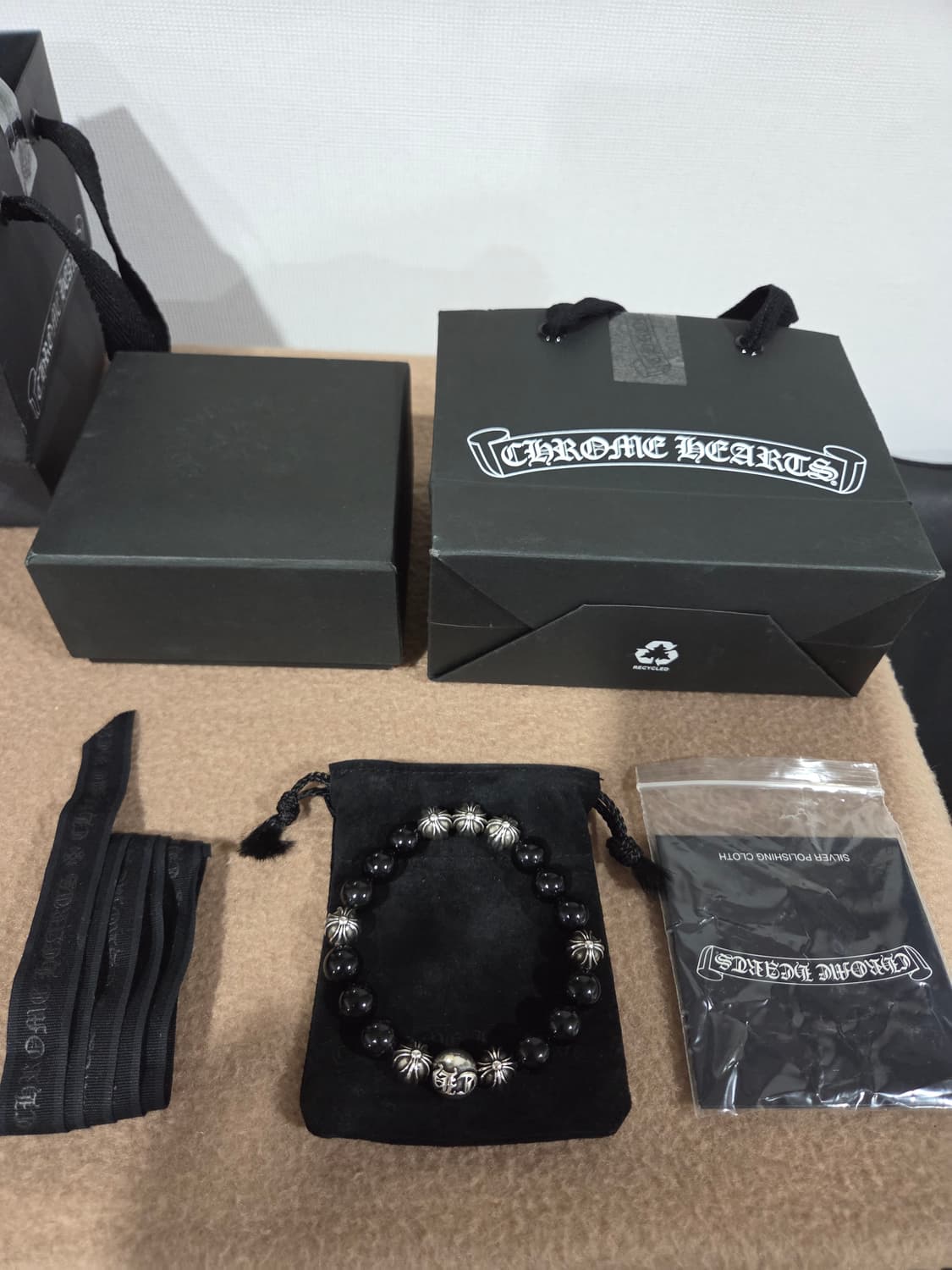 정품 크롬하츠 토르말린8볼 비즈팔찌 상품이미지1