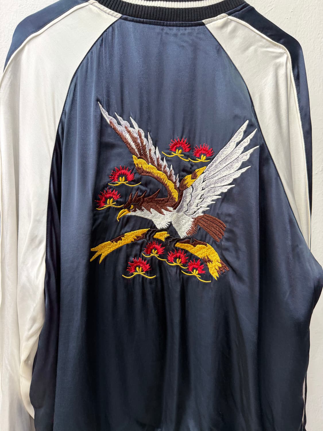 정품) 산드로옴므 독수리 자수 스카쟌 자켓 XL 상품이미지6