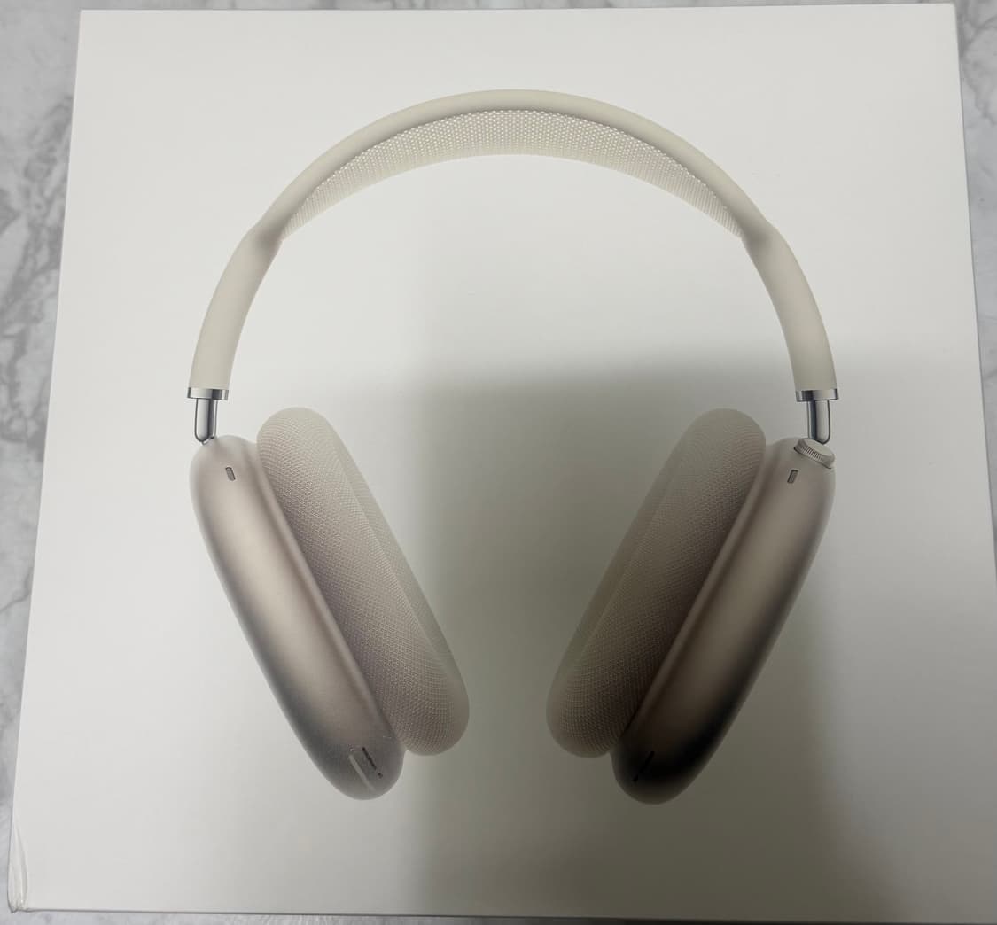 애플 에어팟 맥스 스타라이트 제조 2025년 12월 최신 미개봉 상품이미지1