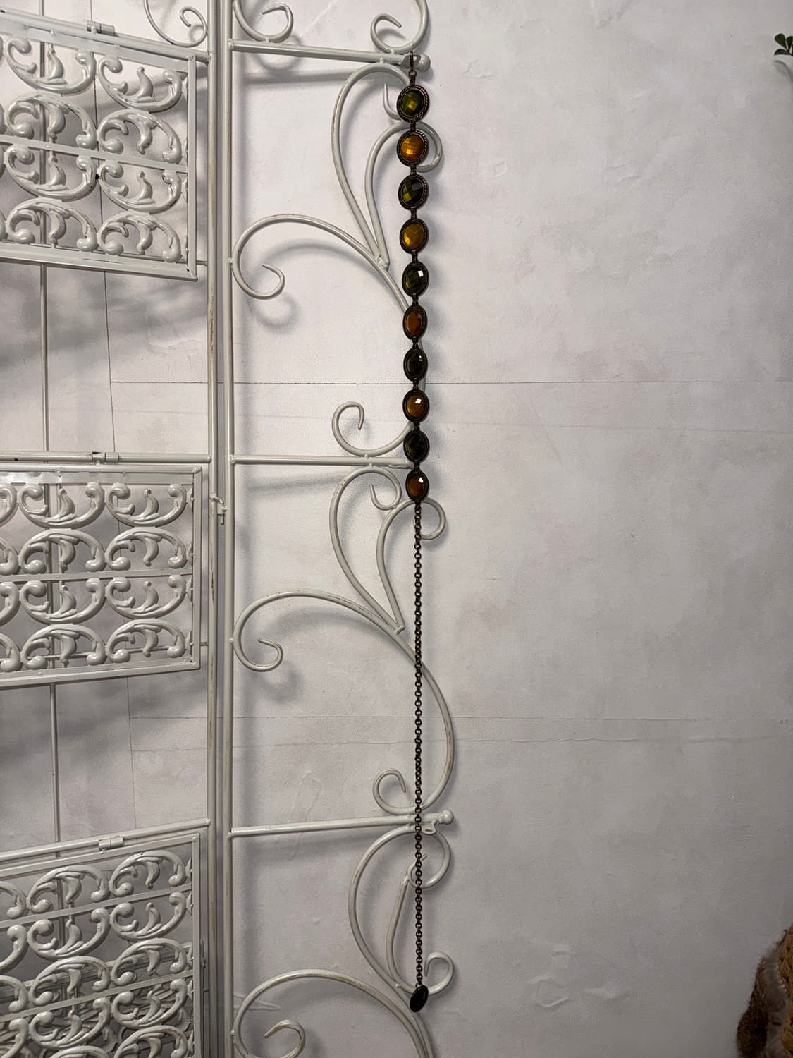 Khaki gold gemstone chain belt 상품이미지5